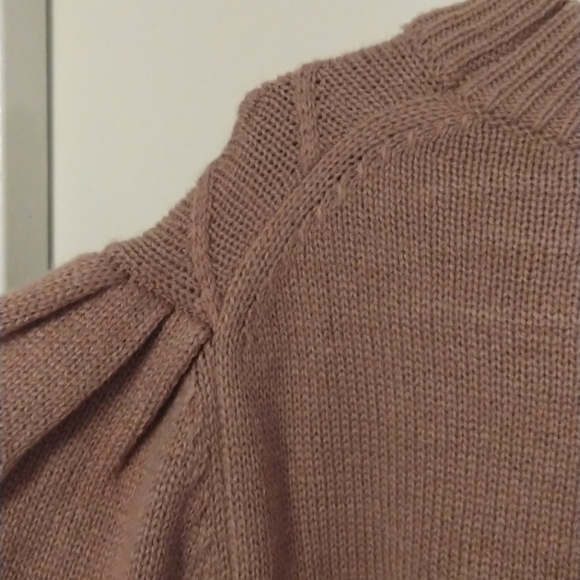 NWT Dusty Rose Balloon Sleeve Stitch Sweater Cozy Ophelia Roe 3X - Picture 6 of 8